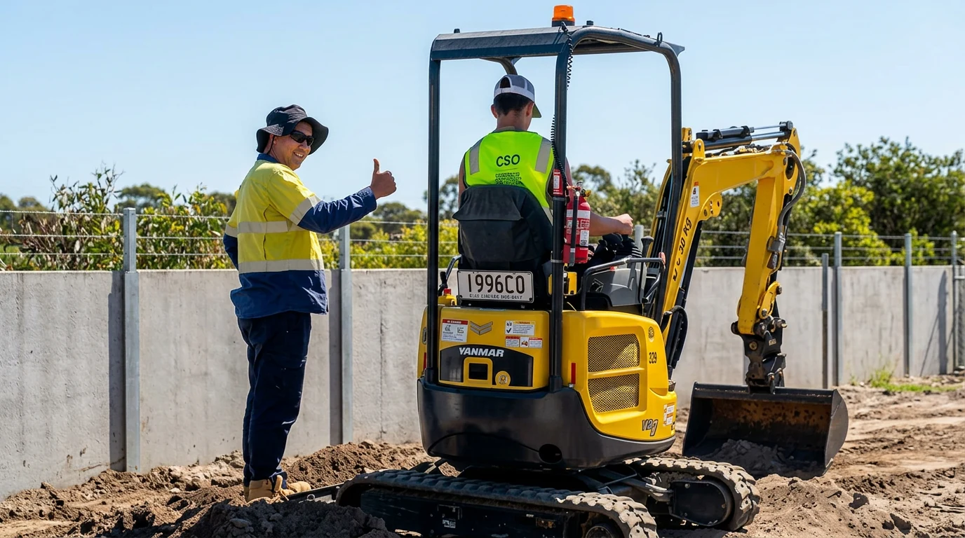 RIIMPO320F Conduct Civil Construction Excavator Operations training course Queensland